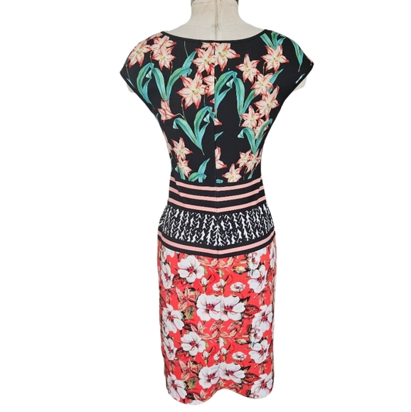 Clover Canyon Robe Sunrise  Floral Bodycon Dress - Picture 5 of 10